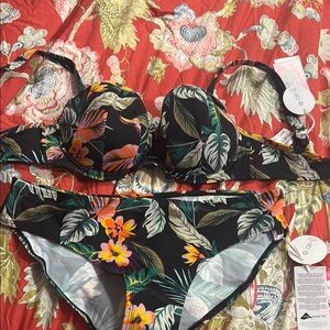 Tropical Floral Women's Swimwear Set